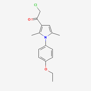 molecular formula C16H18ClNO2 B2955934 2-chloro-1-[1-(4-ethoxyphenyl)-2,5-dimethyl-1H-pyrrol-3-yl]ethanone CAS No. 315710-86-2