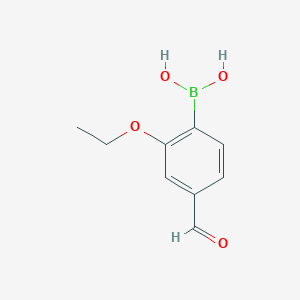 molecular formula C9H11BO4 B2955936 (2-Ethoxy-4-formylphenyl)boronic acid CAS No. 2253871-63-3