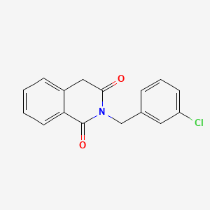 molecular formula C16H12ClNO2 B2955937 2-(3-chlorobenzyl)-1,3(2H,4H)-isoquinolinedione CAS No. 341965-94-4
