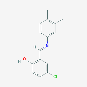 4-chloro-2-{(E)-[(3,4-dimethylphenyl)imino]methyl}phenol