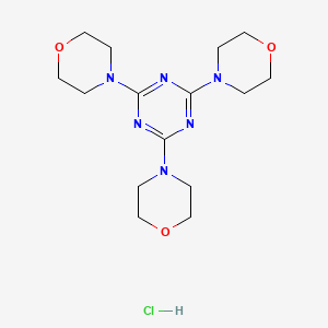 molecular formula C15H25ClN6O3 B2955949 2,4,6-Trimorpholino-1,3,5-triazine hydrochloride CAS No. 1179419-68-1