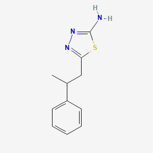 5-(2-Phenylpropyl)-1,3,4-thiadiazol-2-amine