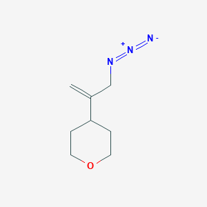 molecular formula C8H13N3O B2955996 4-(3-Azidoprop-1-en-2-yl)oxane CAS No. 2219374-49-7