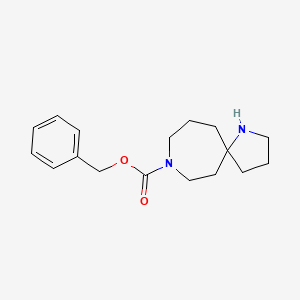 molecular formula C17H24N2O2 B2956002 1,8-二氮杂螺[4.6]十一烷-8-甲酸苄酯 CAS No. 1160246-79-6