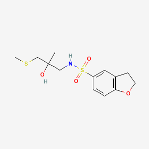 N-(2-hydroxy-2-methyl-3-(methylthio)propyl)-2,3-dihydrobenzofuran-5-sulfonamide