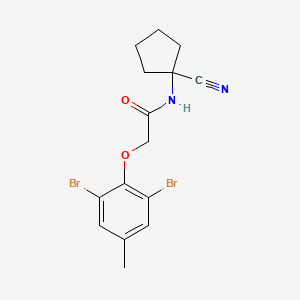 N-(1-cyanocyclopentyl)-2-(2,6-dibromo-4-methylphenoxy)acetamide