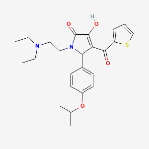 1-(2-(diethylamino)ethyl)-3-hydroxy-5-(4-isopropoxyphenyl)-4-(thiophene-2-carbonyl)-1H-pyrrol-2(5H)-one