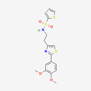 N-(2-(2-(3,4-dimethoxyphenyl)thiazol-4-yl)ethyl)thiophene-2-sulfonamide