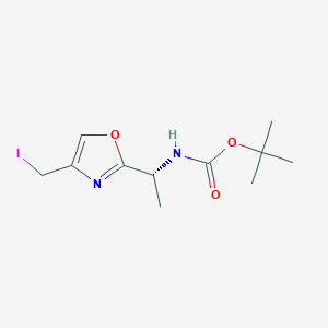 (R)-tert-butyl 1-(4-(iodomethyl)oxazol-2-yl)ethylcarbamate
