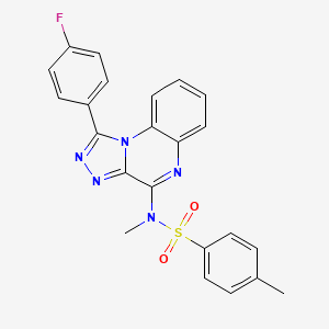 N-[1-(4-fluorophenyl)[1,2,4]triazolo[4,3-a]quinoxalin-4-yl]-N,4-dimethylbenzenesulfonamide