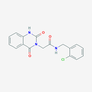 N-[(2-chlorophenyl)methyl]-2-(2,4-dioxo-1H-quinazolin-3-yl)acetamide