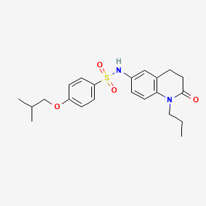 4-isobutoxy-N-(2-oxo-1-propyl-1,2,3,4-tetrahydroquinolin-6-yl)benzenesulfonamide