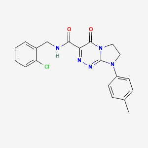 N-(2-chlorobenzyl)-4-oxo-8-(p-tolyl)-4,6,7,8-tetrahydroimidazo[2,1-c][1,2,4]triazine-3-carboxamide