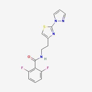 N-(2-(2-(1H-pyrazol-1-yl)thiazol-4-yl)ethyl)-2,6-difluorobenzamide