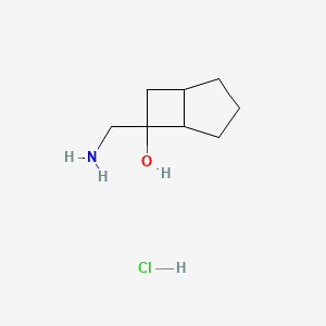 6-(Aminomethyl)bicyclo[3.2.0]heptan-6-ol;hydrochloride