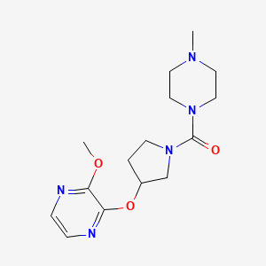 (3-((3-Methoxypyrazin-2-yl)oxy)pyrrolidin-1-yl)(4-methylpiperazin-1-yl)methanone