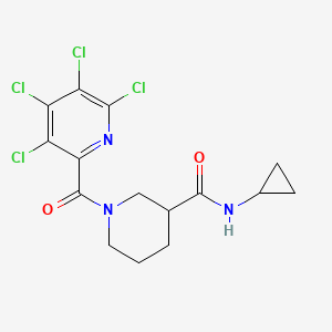N-cyclopropyl-1-(3,4,5,6-tetrachloropyridine-2-carbonyl)piperidine-3-carboxamide