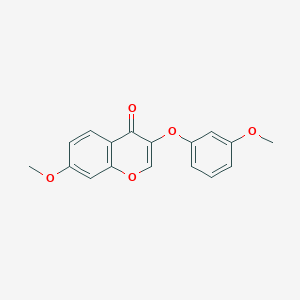 molecular formula C17H14O5 B2956111 7-Methoxy-3-(3-methoxyphenoxy)chromen-4-one CAS No. 637749-19-0
