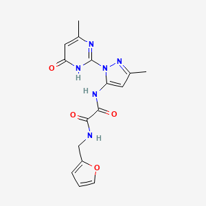 N1-(furan-2-ylmethyl)-N2-(3-methyl-1-(4-methyl-6-oxo-1,6-dihydropyrimidin-2-yl)-1H-pyrazol-5-yl)oxalamide