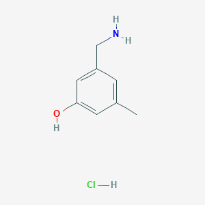 molecular formula C8H12ClNO B2956117 3-(氨甲基)-5-甲基苯酚盐酸盐 CAS No. 2089334-16-5