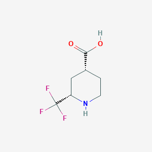 molecular formula C7H10F3NO2 B2956121 (2S,4R)-2-(Trifluoromethyl)piperidine-4-carboxylic acid CAS No. 2226235-54-5