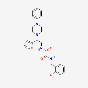 N1-(2-(furan-2-yl)-2-(4-phenylpiperazin-1-yl)ethyl)-N2-(2-methoxybenzyl)oxalamide