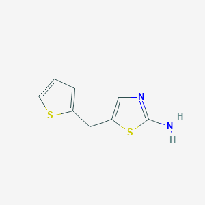 molecular formula C8H8N2S2 B2956130 2-Amino-5-(2-thienylmethyl)thiazole CAS No. 852108-07-7