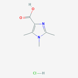 1,2,5-Trimethylimidazole-4-carboxylic acid;hydrochloride