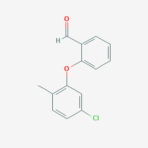 molecular formula C14H11ClO2 B2956144 2-(5-氯-2-甲基苯氧基)苯甲醛 CAS No. 1479894-06-8