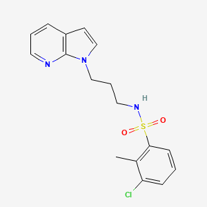 N-(3-(1H-pyrrolo[2,3-b]pyridin-1-yl)propyl)-3-chloro-2-methylbenzenesulfonamide