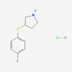 (S)-3-((4-Fluorophenyl)thio)pyrrolidine hydrochloride