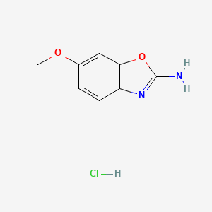 molecular formula C8H9ClN2O2 B2956183 6-Methoxy-1,3-benzoxazol-2-amine hydrochloride CAS No. 1820673-26-4