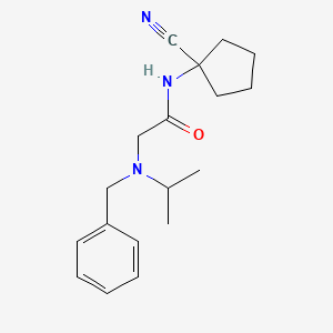 molecular formula C18H25N3O B2956193 2-[benzyl(propan-2-yl)amino]-N-(1-cyanocyclopentyl)acetamide CAS No. 1208879-78-0