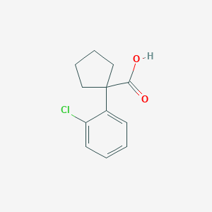 molecular formula C12H13ClO2 B2956196 1-(2-Chlorophenyl)cyclopentanecarboxylic acid CAS No. 143328-20-5
