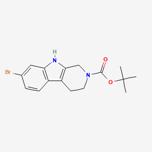 molecular formula C16H19BrN2O2 B2956197 tert-Butyl 7-bromo-3,4-dihydro-1H-pyrido[3,4-b]indole-2(9H)-carboxylate CAS No. 196203-96-0