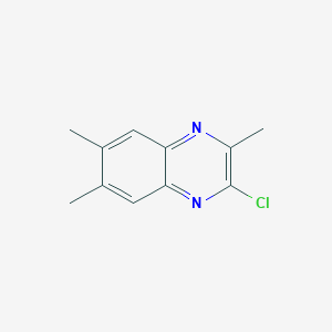 molecular formula C11H11ClN2 B2956199 2-Chloro-3,6,7-trimethylquinoxaline CAS No. 29067-80-9