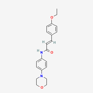 molecular formula C21H24N2O3 B2956201 (E)-3-(4-乙氧基苯基)-N-(4-吗啉基苯基)丙烯酰胺 CAS No. 1164530-68-0