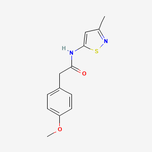 molecular formula C13H14N2O2S B2956208 2-(4-methoxyphenyl)-N-(3-methylisothiazol-5-yl)acetamide CAS No. 1235263-10-1