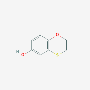 molecular formula C8H8O2S B2956221 2,3-二氢-1,4-苯并恶噻蒽-6-醇 CAS No. 402911-50-6