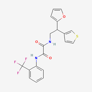 N-[2-(furan-2-yl)-2-(thiophen-3-yl)ethyl]-N'-[2-(trifluoromethyl)phenyl]ethanediamide