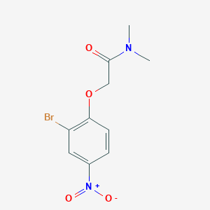 molecular formula C10H11BrN2O4 B2956263 2-(2-Bromo-4-nitrophenoxy)-N,N-dimethylacetamide CAS No. 2377920-28-8