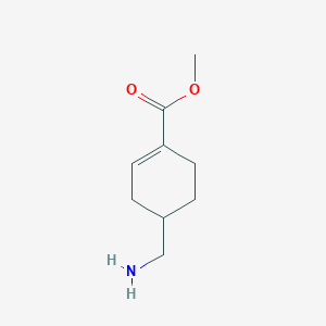 molecular formula C9H15NO2 B2956280 Methyl 4-(aminomethyl)cyclohexene-1-carboxylate CAS No. 2166760-80-9