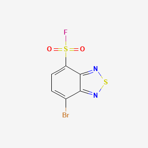 molecular formula C6H2BrFN2O2S2 B2956294 4-Bromo-2,1,3-benzothiadiazole-7-sulfonyl fluoride CAS No. 2567498-75-1