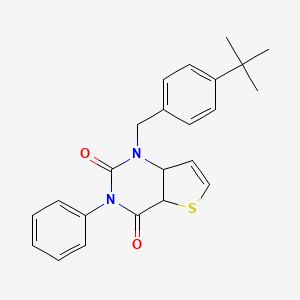 1-[(4-tert-butylphenyl)methyl]-3-phenyl-1H,2H,3H,4H-thieno[3,2-d]pyrimidine-2,4-dione