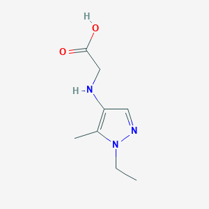 2-[(1-Ethyl-5-methylpyrazol-4-yl)amino]acetic acid