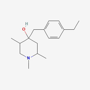 4-[(4-Ethylphenyl)methyl]-1,2,5-trimethylpiperidin-4-ol