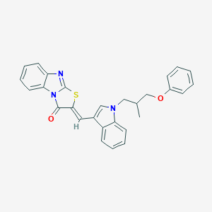 2-{[1-(2-methyl-3-phenoxypropyl)-1H-indol-3-yl]methylene}[1,3]thiazolo[3,2-a]benzimidazol-3(2H)-one