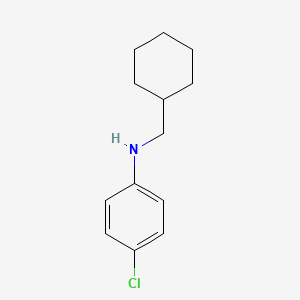 molecular formula C13H18ClN B2956343 4-氯-N-(环己基甲基)苯胺 CAS No. 127660-89-3