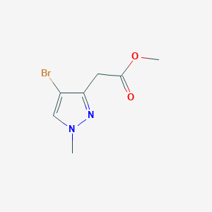 molecular formula C7H9BrN2O2 B2956346 2-(4-溴-1-甲基-1H-吡唑-3-基)乙酸甲酯 CAS No. 2091858-06-7