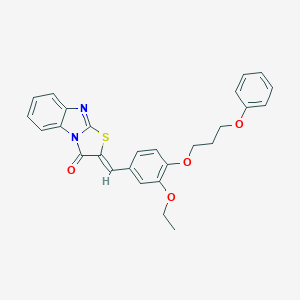 (2Z)-2-[3-ethoxy-4-(3-phenoxypropoxy)benzylidene][1,3]thiazolo[3,2-a]benzimidazol-3(2H)-one